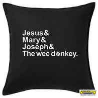 Jesus& Mary& Joseph& The Wee Donkey Cushion