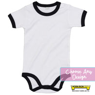 Baby Ringer bodysuit- Choose Any Norn Iron Tees Design